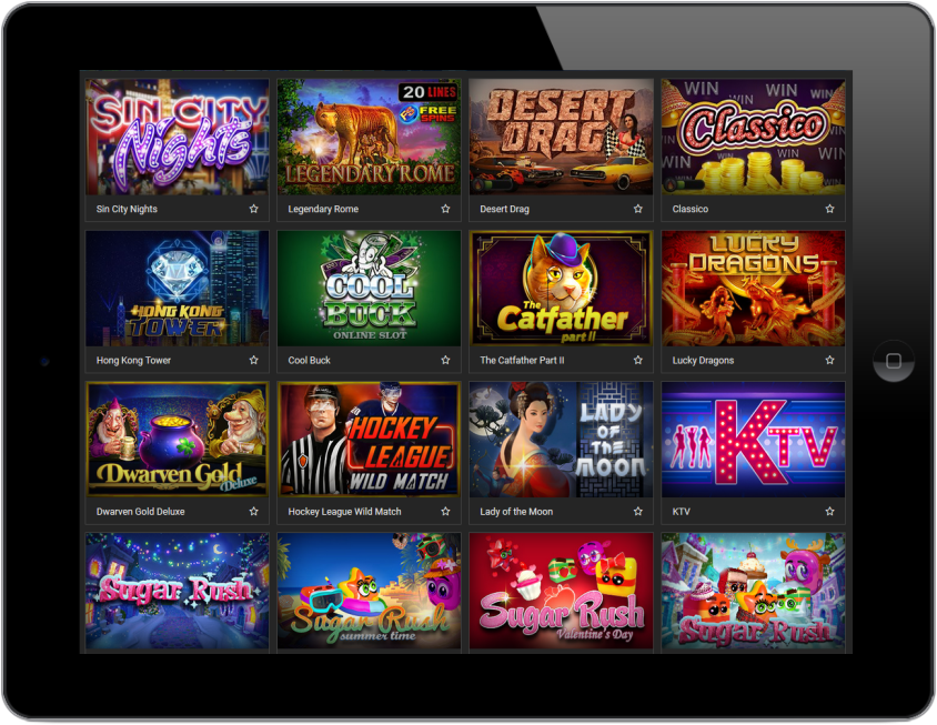 Screenshots of slots games